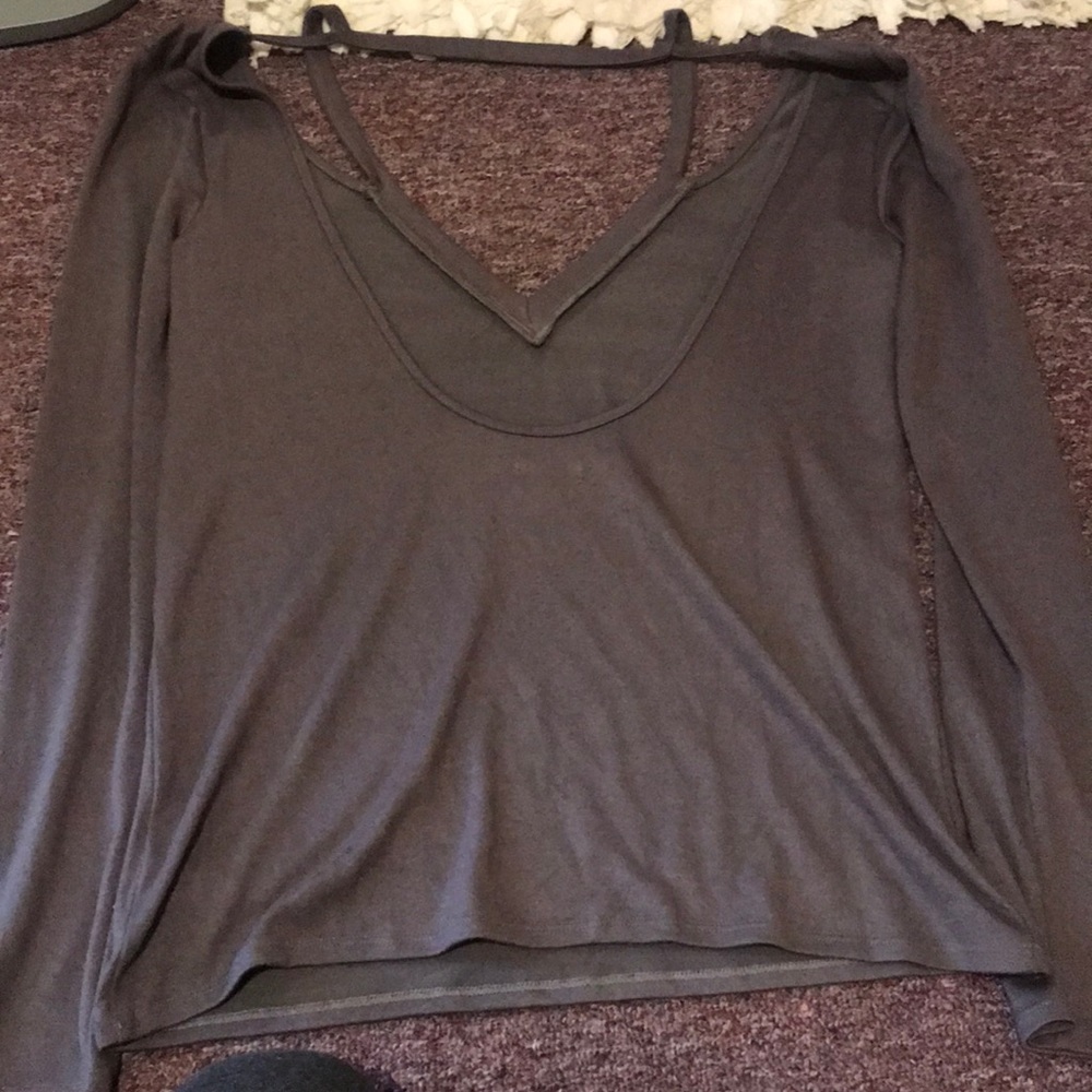 Open Back Long Sleeve Top - Picture 2 of 2